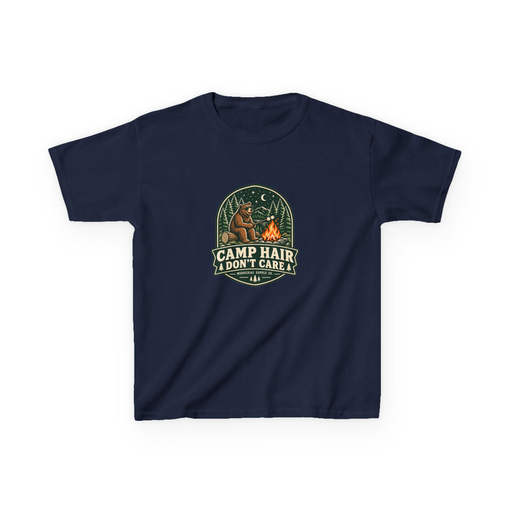 Camp Hair Don't Care Kids Tee