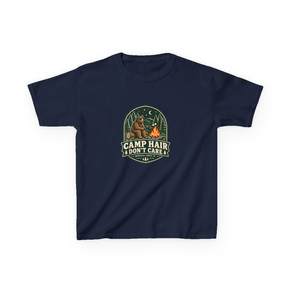 Camp Hair Don't Care Kids Tee