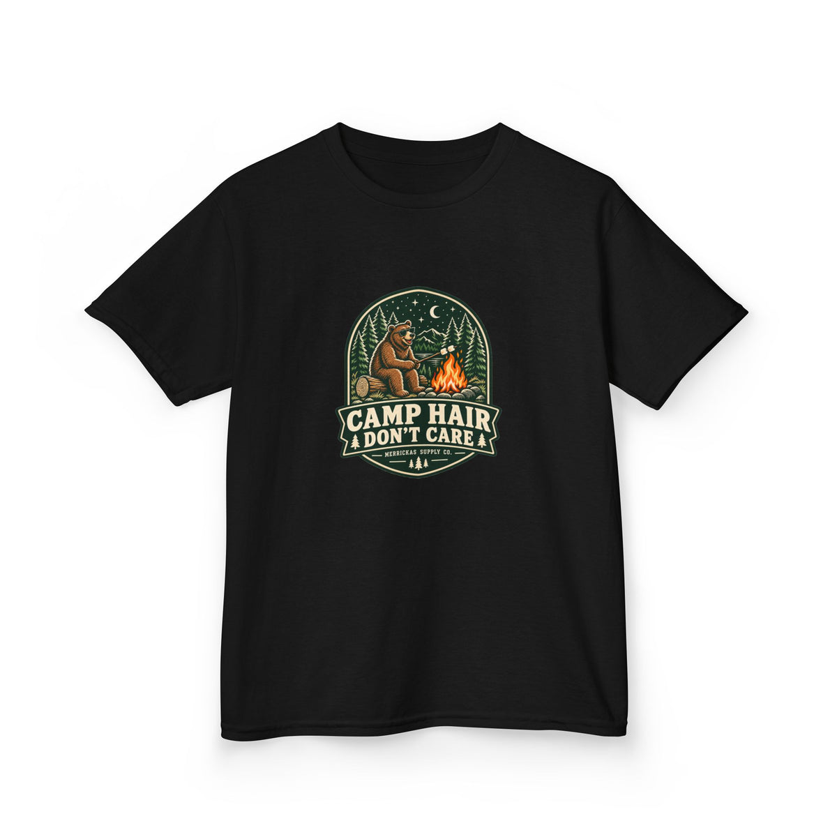 Camp Hair Don't Care Kids Tee