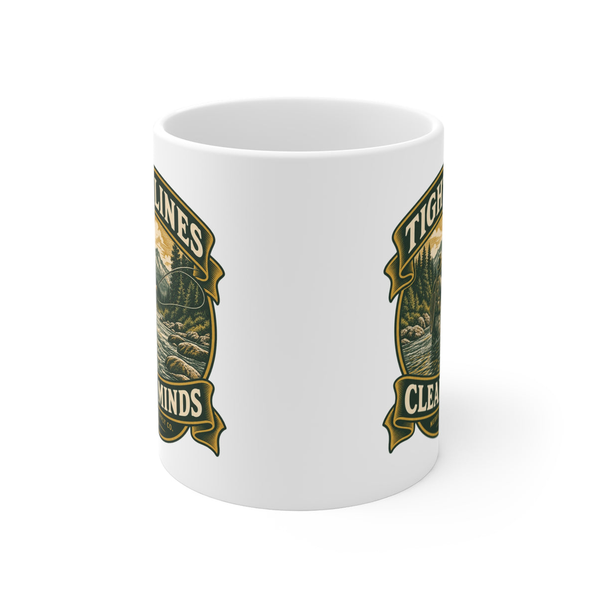 Tight Lines Clear Minds Coffee Mug 11oz