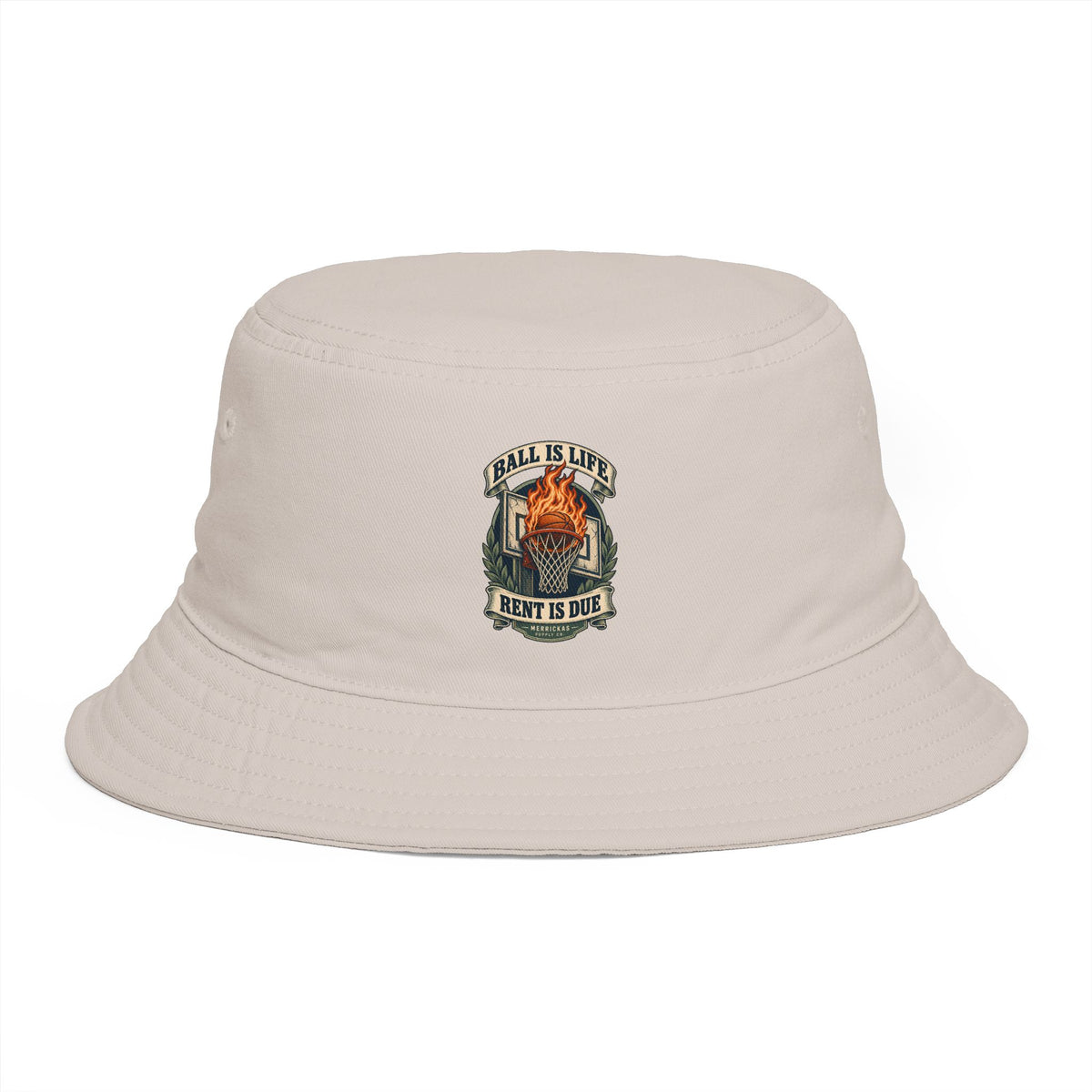 Ball Is Life Rent Is Due Bucket Hat