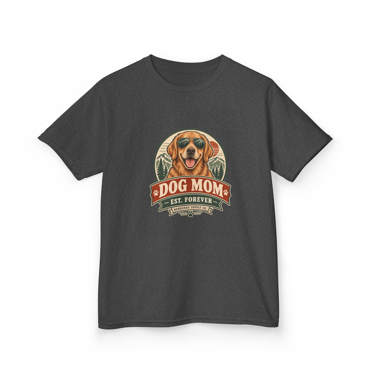 Dog Mom Est. Forever Kids Tee