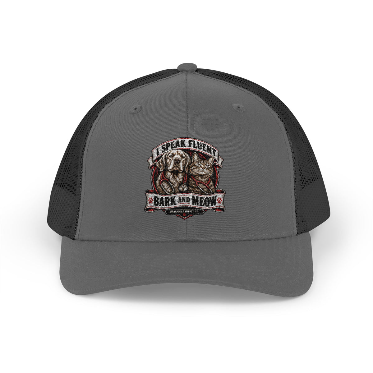 I Speak Fluent Bark And Meow Snapback Trucker Cap