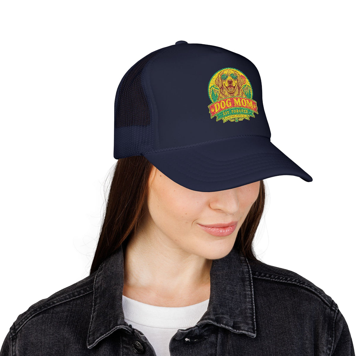 Dog Mom Est. Forever Foam Trucker Hat