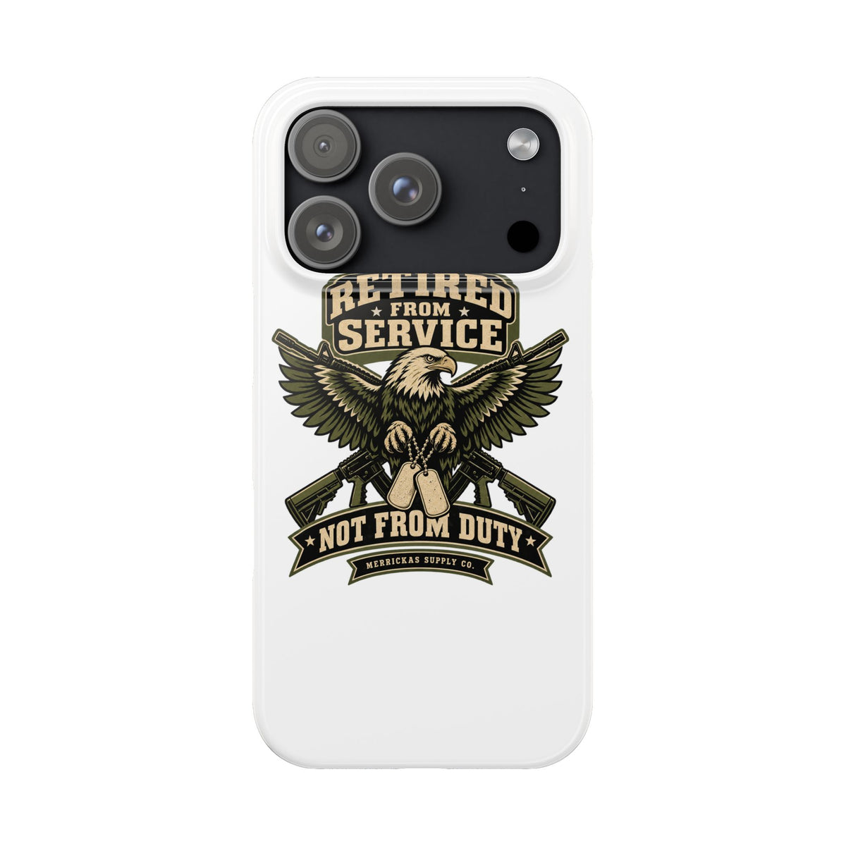Retired From Service Not From Duty Phone Case