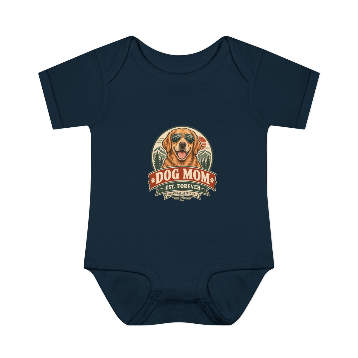 Dog Mom Est. Forever Baby Onesie