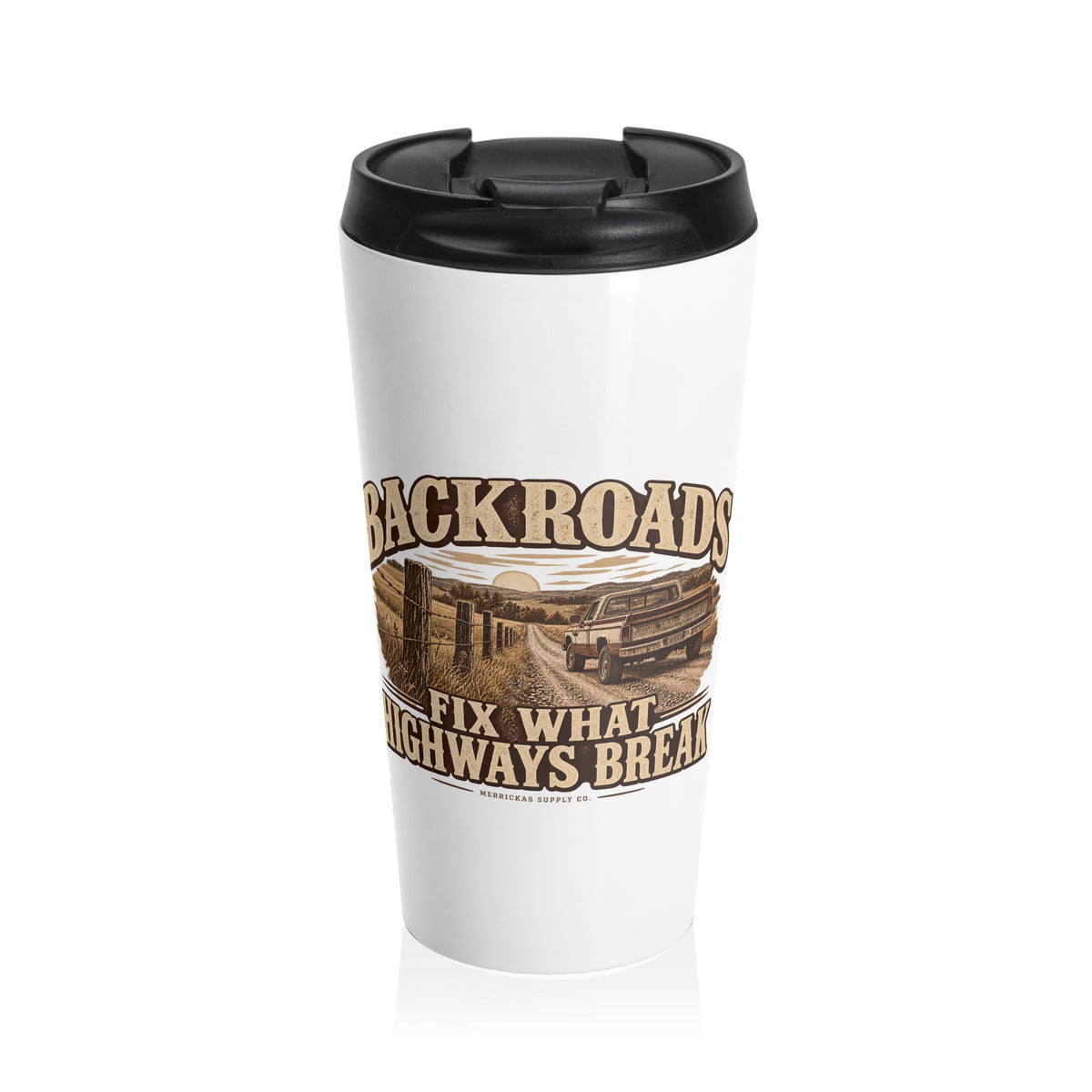 Backroads Fix What Highways Break Travel Mug