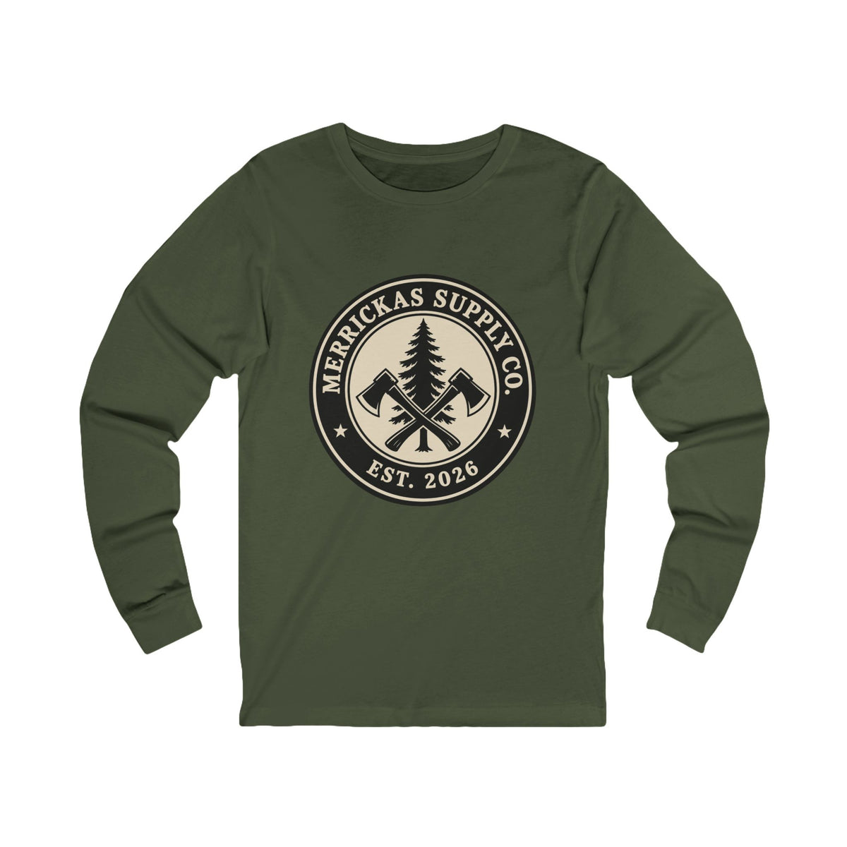 Merrickas Heritage Axe Badge Long Sleeve Tee