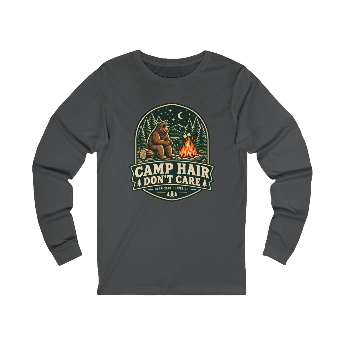 Camp Hair Don't Care Long Sleeve Tee