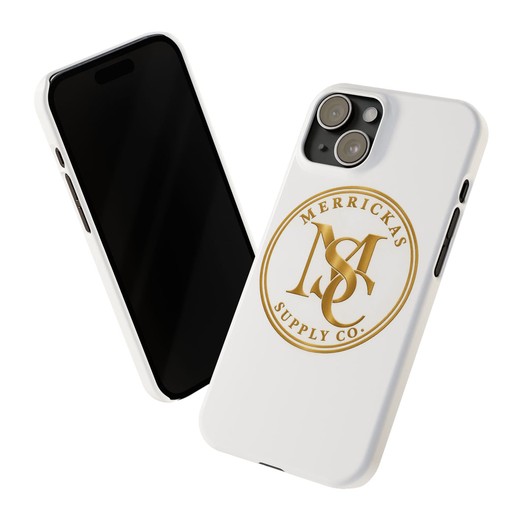 Merrickas Gold MSC Monogram Phone Case