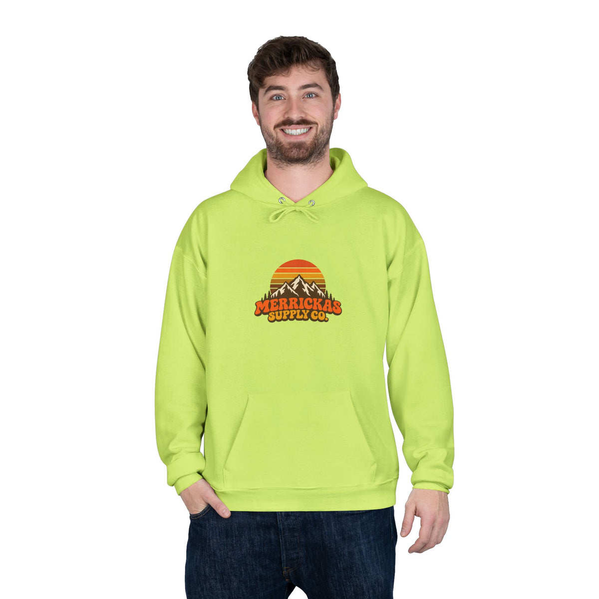 Merrickas Retro Sunset Mountain Hoodie