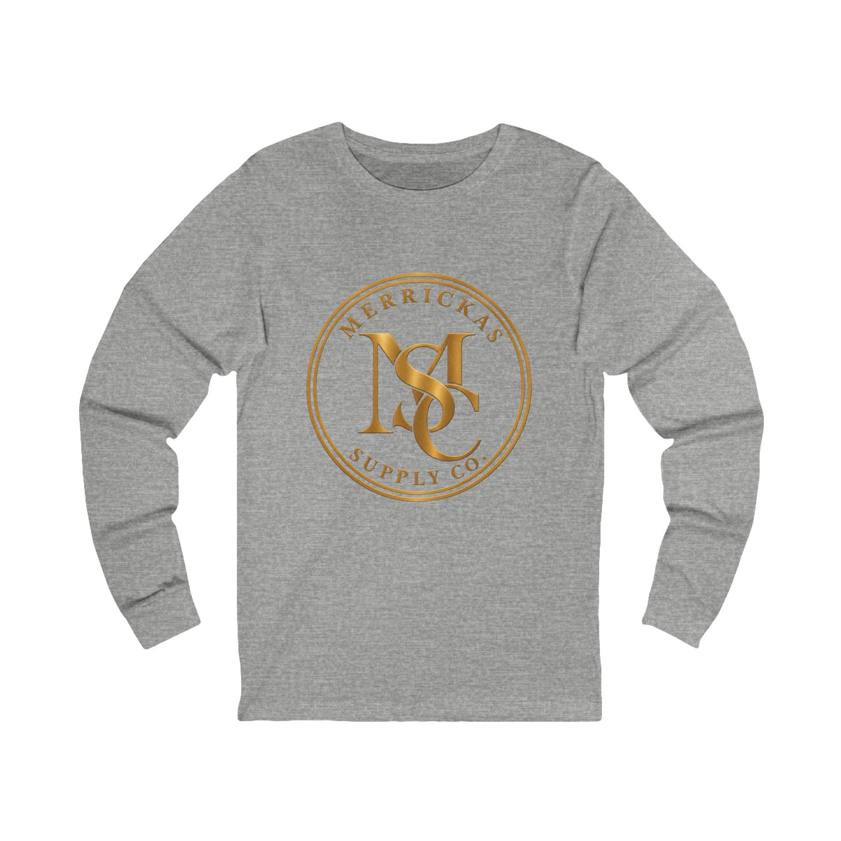 Merrickas Gold MSC Monogram Long Sleeve Tee