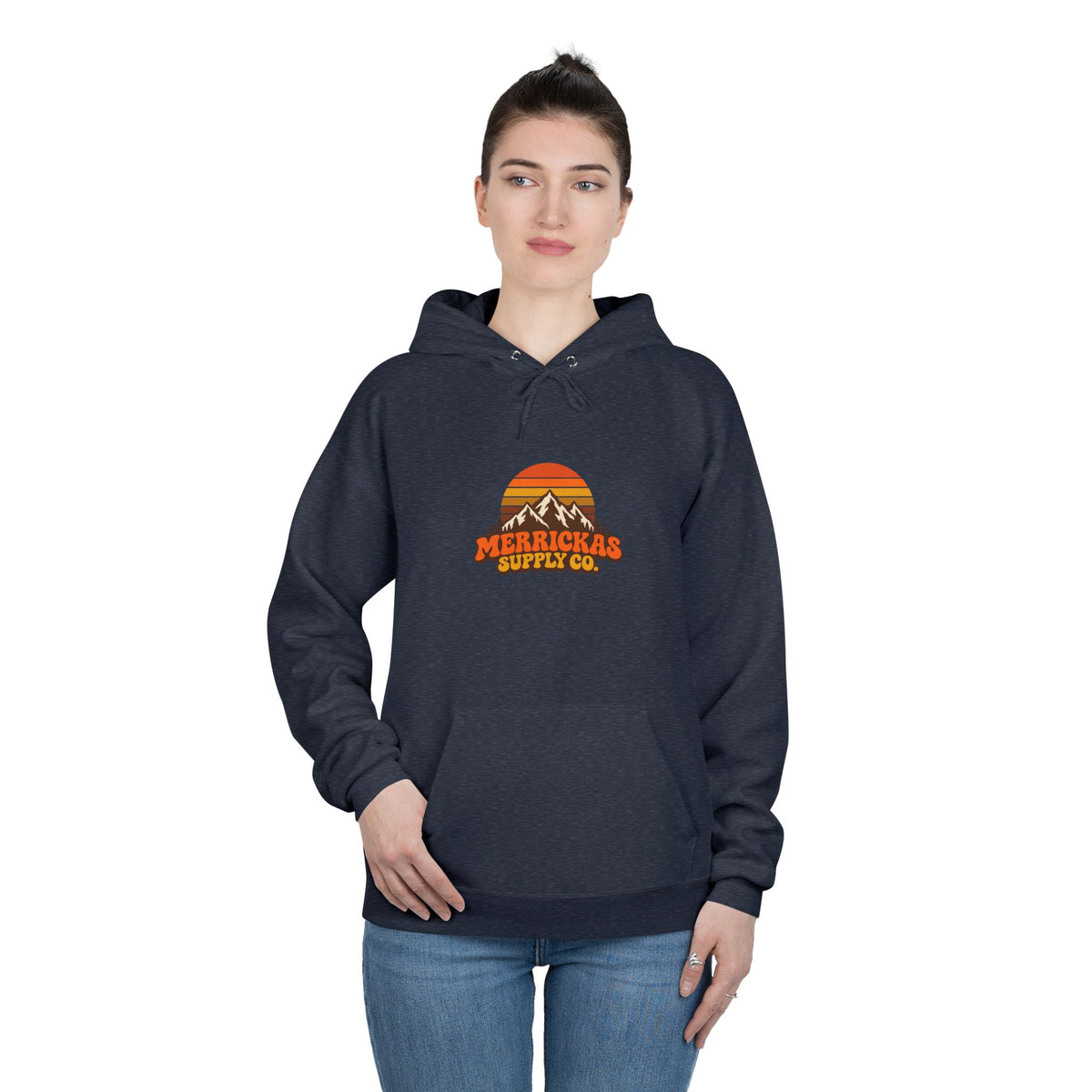 Merrickas Retro Sunset Mountain Hoodie