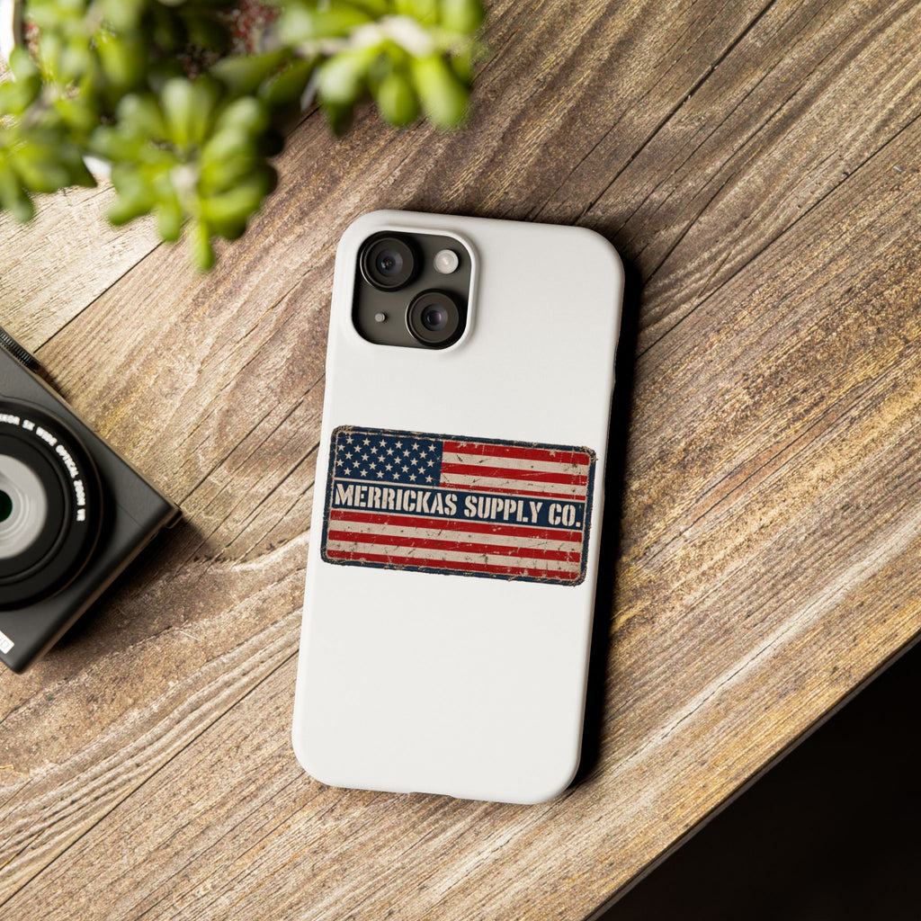 Merrickas American Flag Patch Phone Case