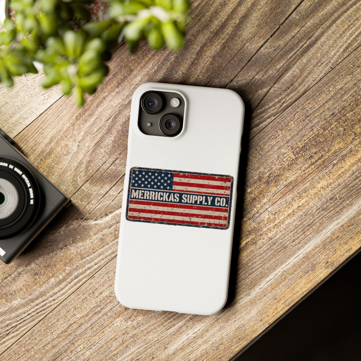Merrickas American Flag Patch Phone Case
