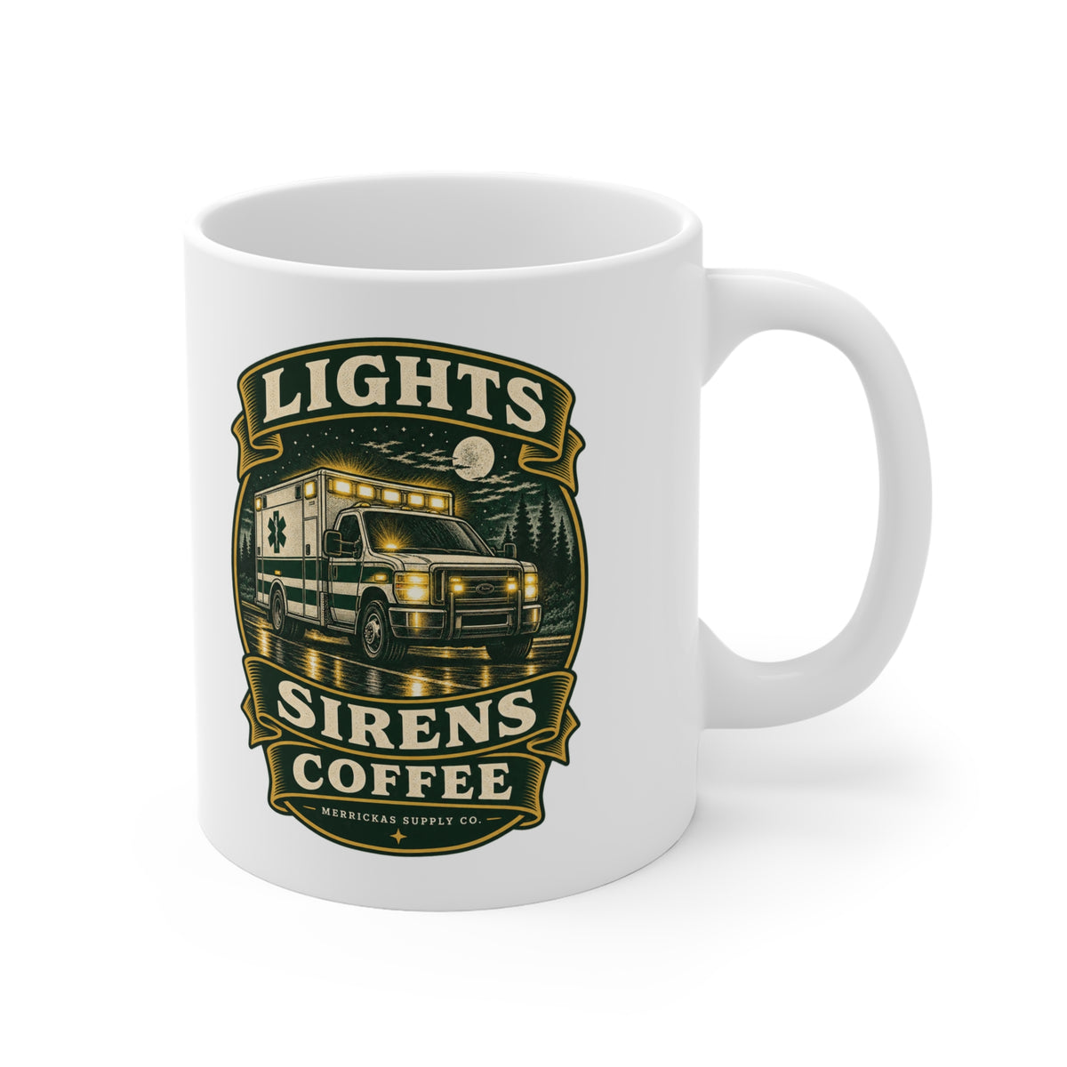 Lights Sirens Coffee Coffee Mug 11oz