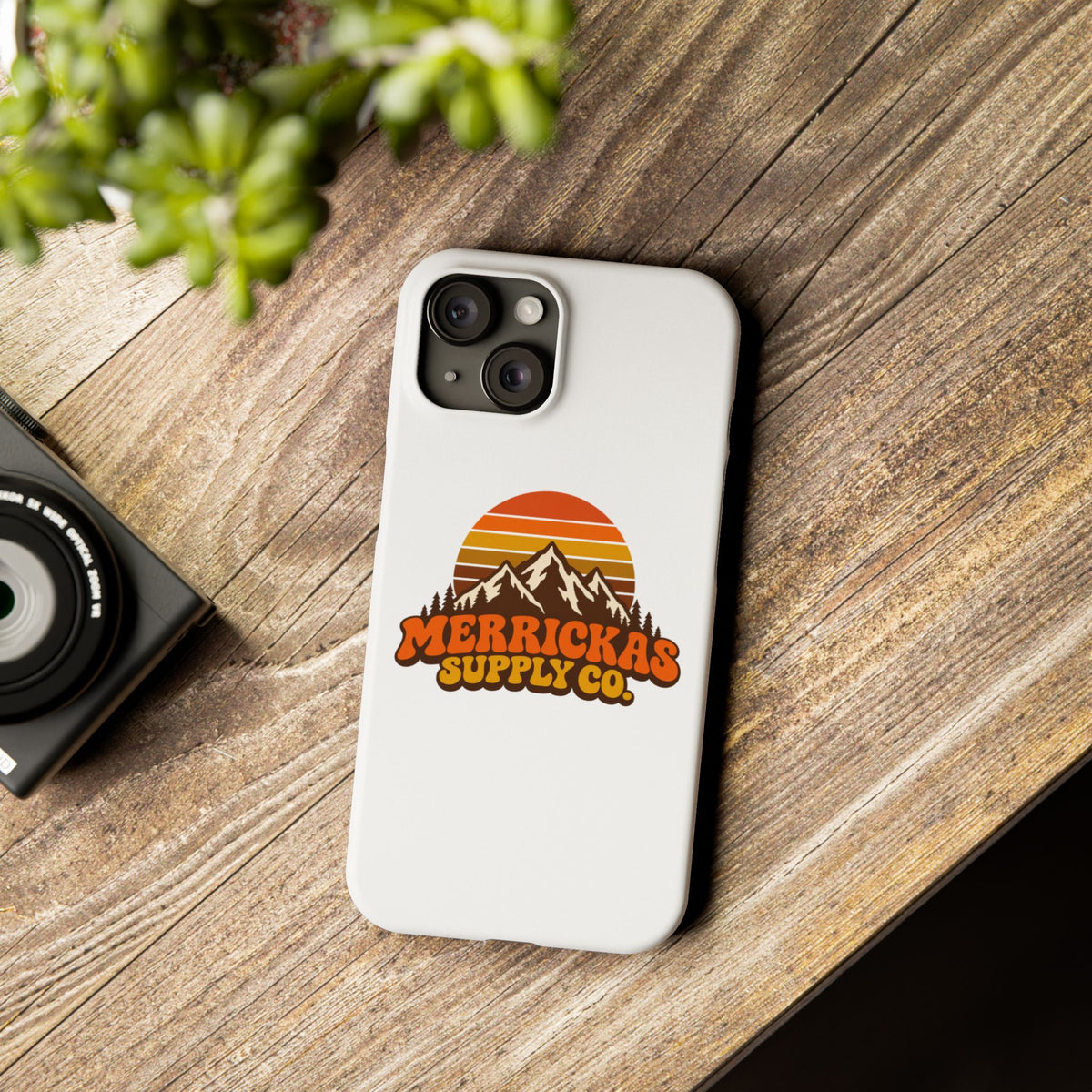 Merrickas Retro Sunset Mountain Phone Case