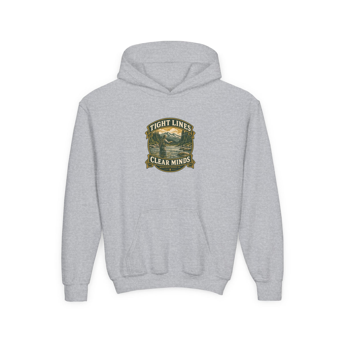 Tight Lines Clear Minds Youth Hoodie