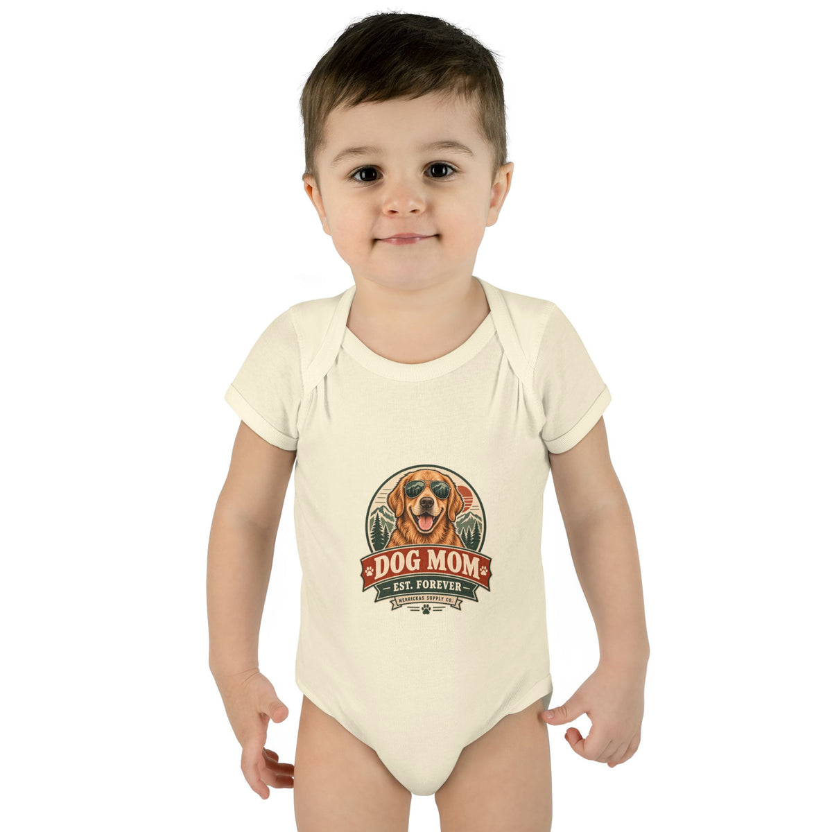 Dog Mom Est. Forever Baby Onesie