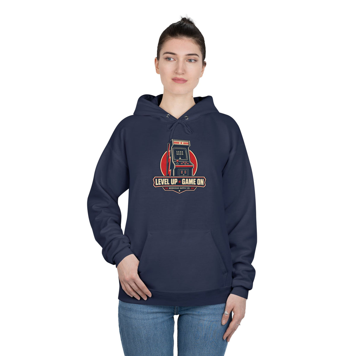 Level Up Game On Heavyweight Hoodie