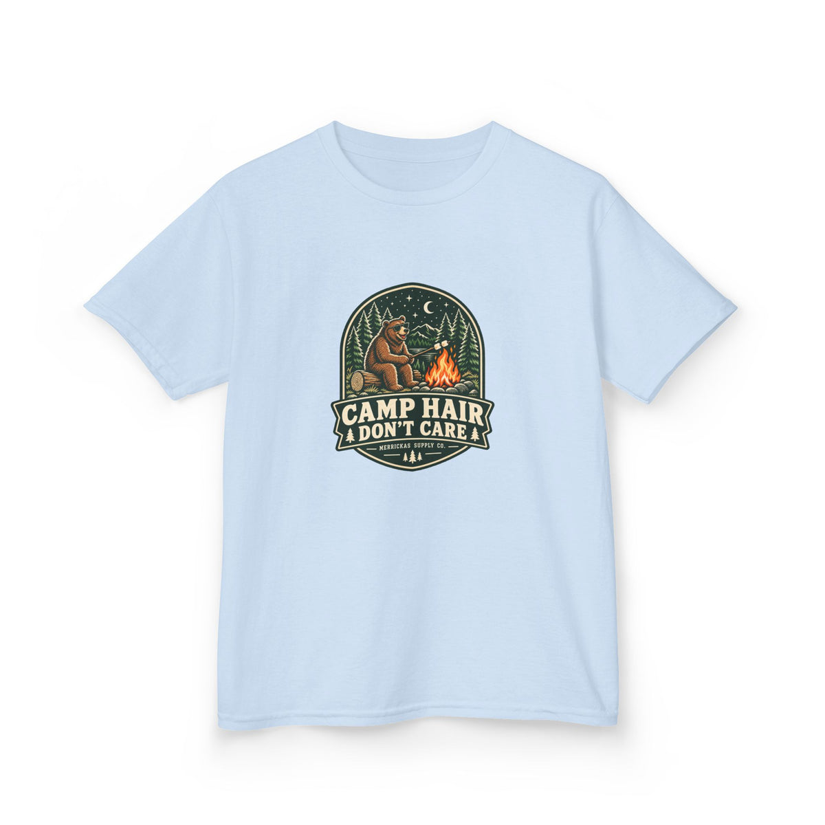 Camp Hair Don't Care Kids Tee