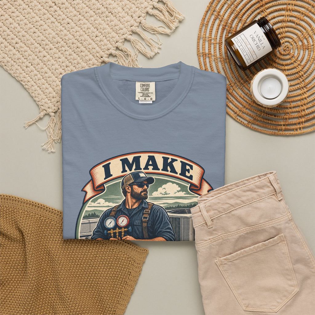 I Make Hot Places Cool Garment-Dyed Tee