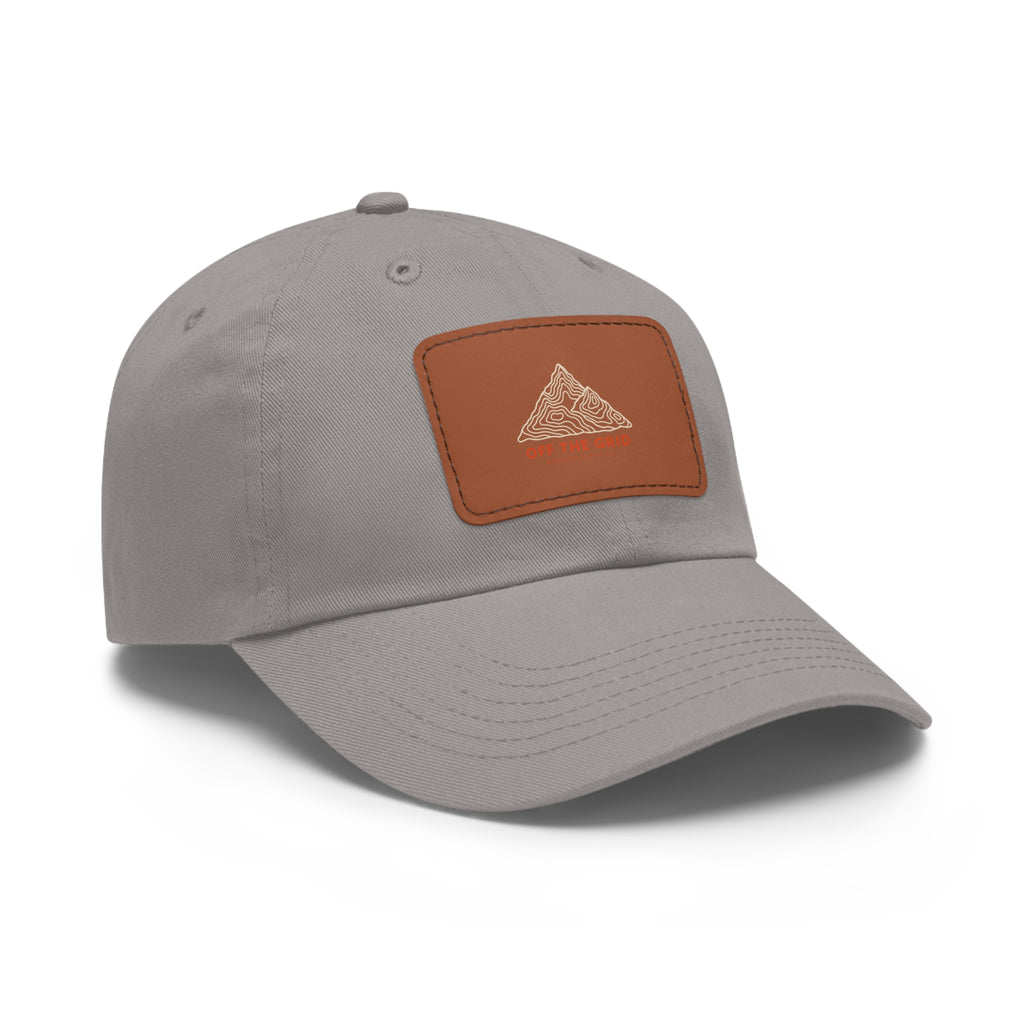 Off The Grid Leather Patch Dad Hat
