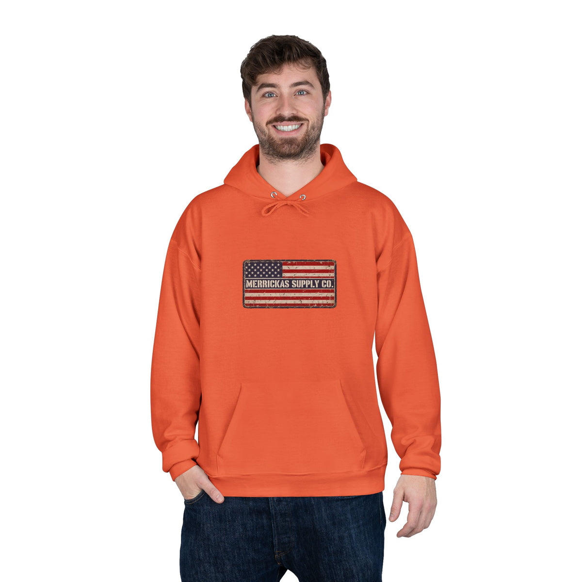 Merrickas American Flag Patch Hoodie