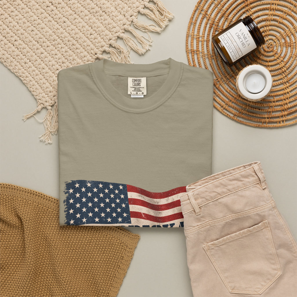 Merrickas Flag Garment-Dyed Tee