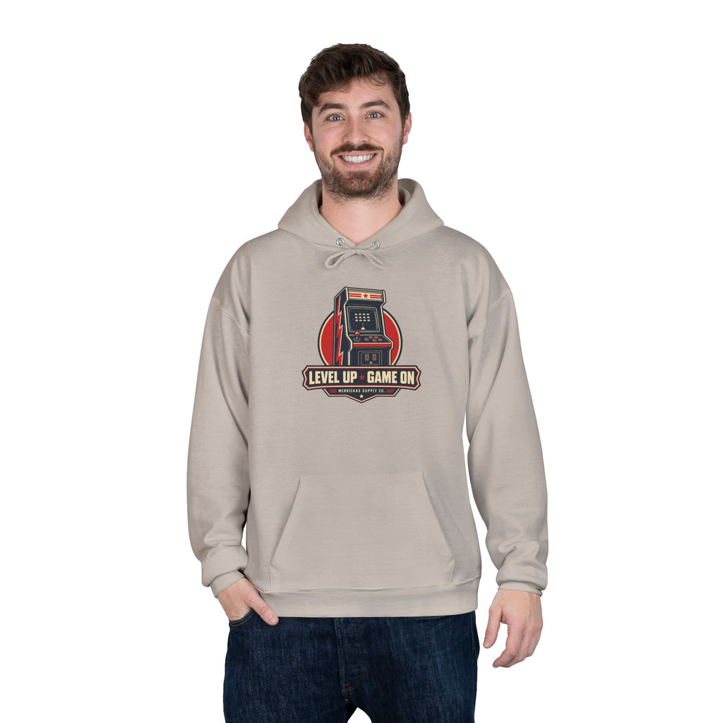 Level Up Game On Heavyweight Hoodie