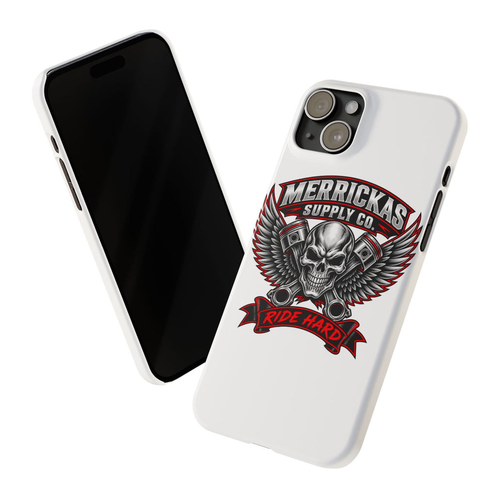 Merrickas Ride Hard Winged Skull Phone Case
