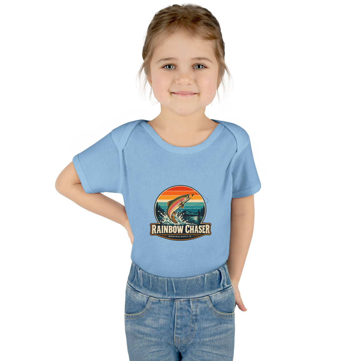 Rainbow Chaser Baby Onesie