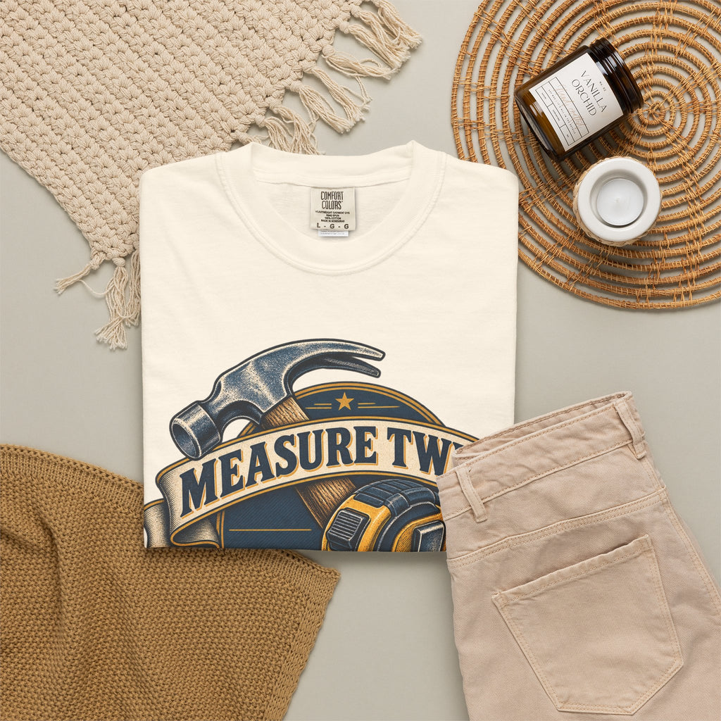 Measure Twice Cuss Once Garment-Dyed Tee