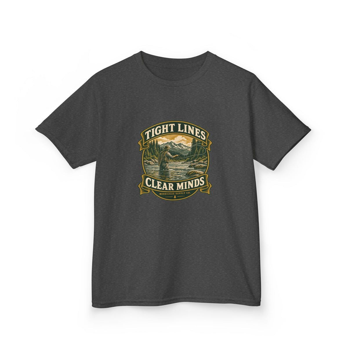 Tight Lines Clear Minds Kids Tee