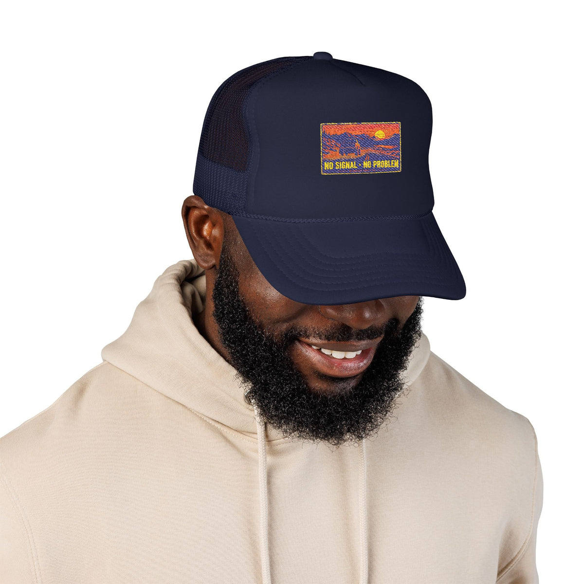 No Signal No Problem Foam Trucker Hat