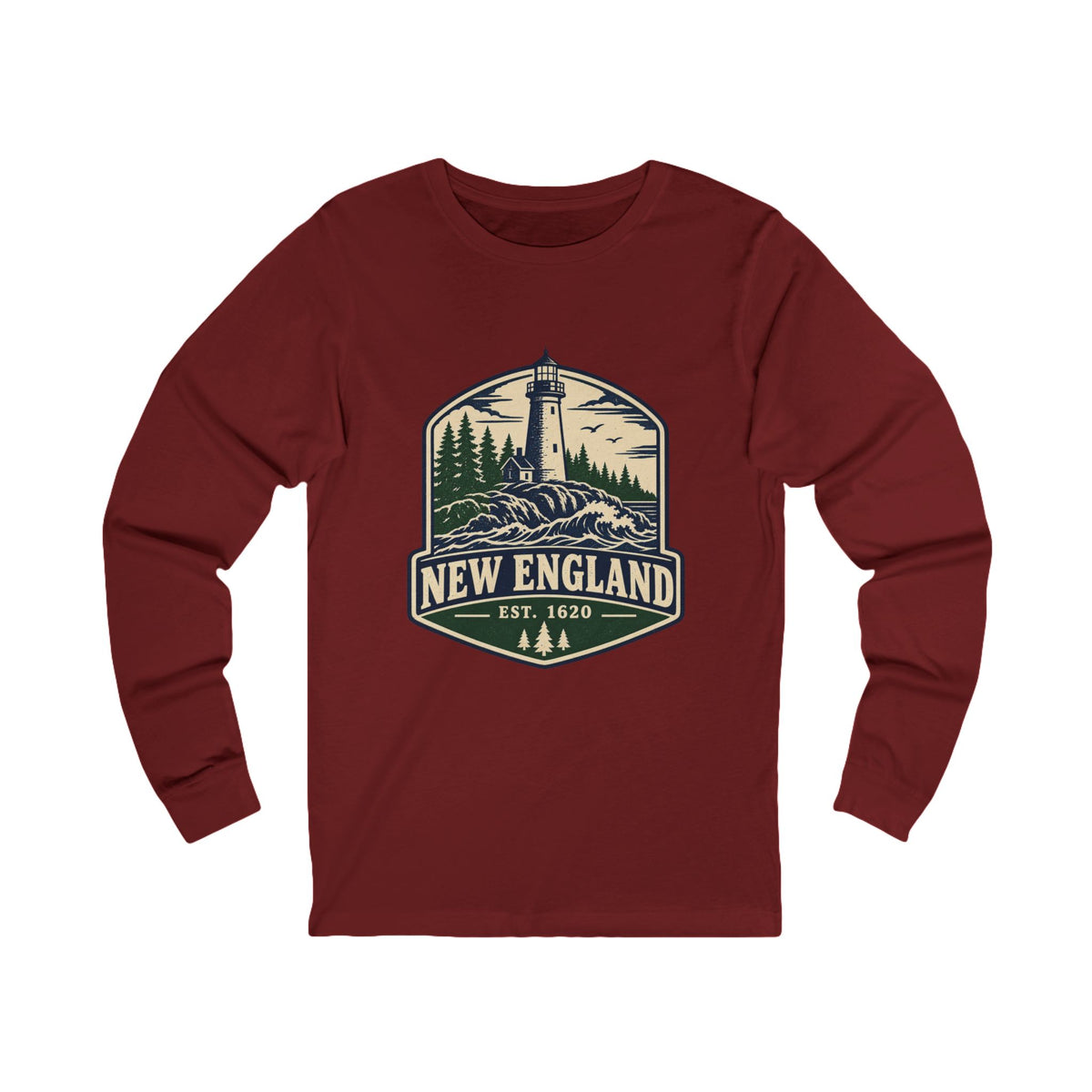 New England Lighthouse Long Sleeve Tee