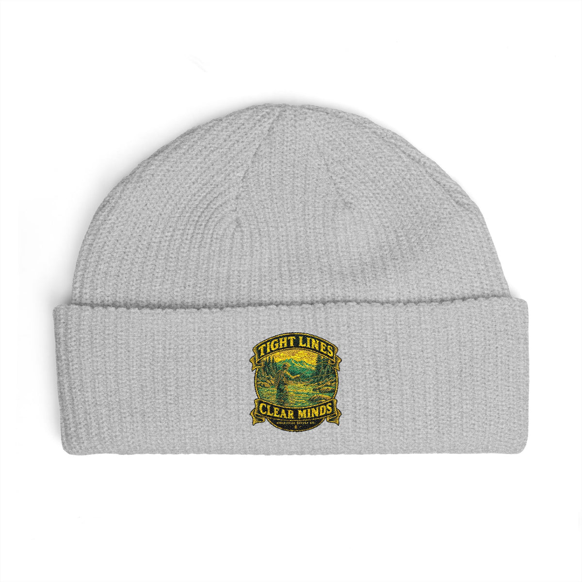Tight Lines Clear Minds Cuff Beanie