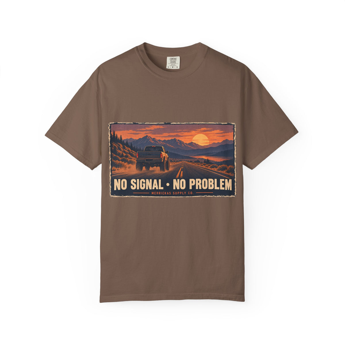 No Signal No Problem Garment-Dyed Tee