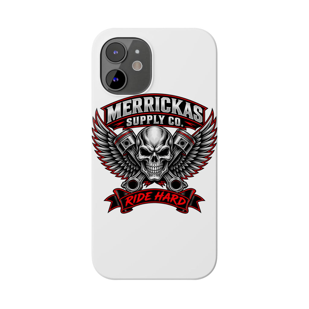 Merrickas Ride Hard Winged Skull Phone Case