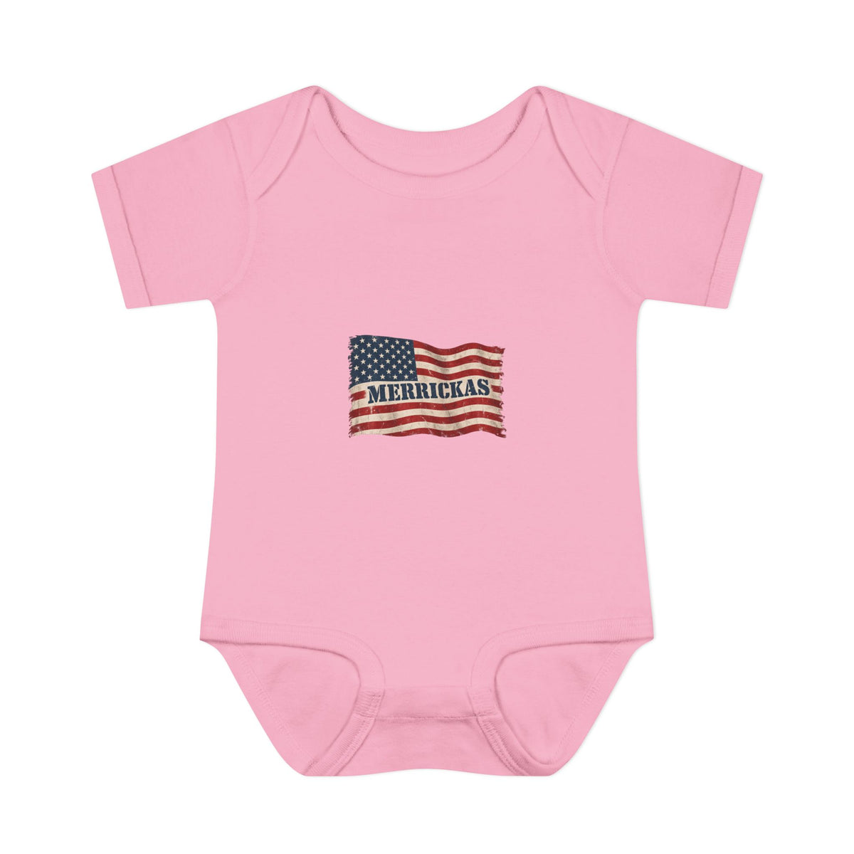 Merrickas Flag Baby Onesie