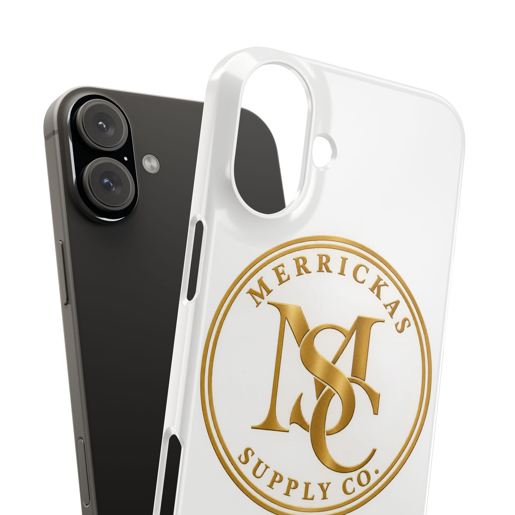Merrickas Gold MSC Monogram Phone Case