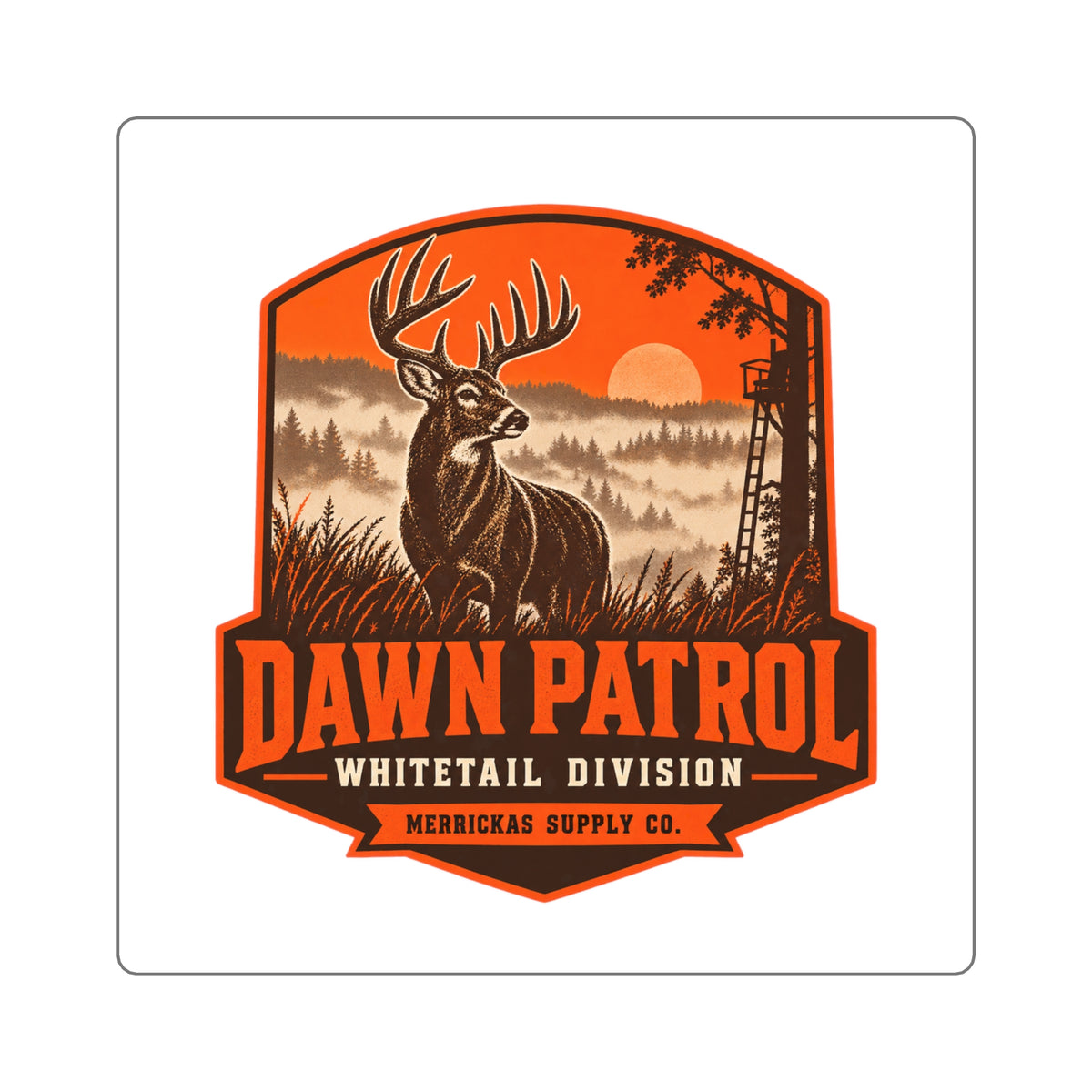 Dawn Patrol Whitetail Division Sticker