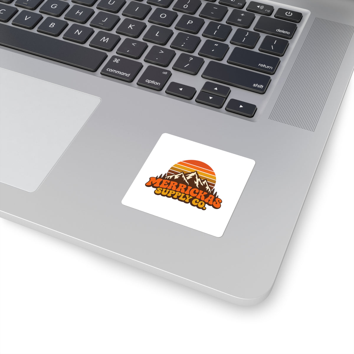 Merrickas Retro Sunset Mountain Sticker