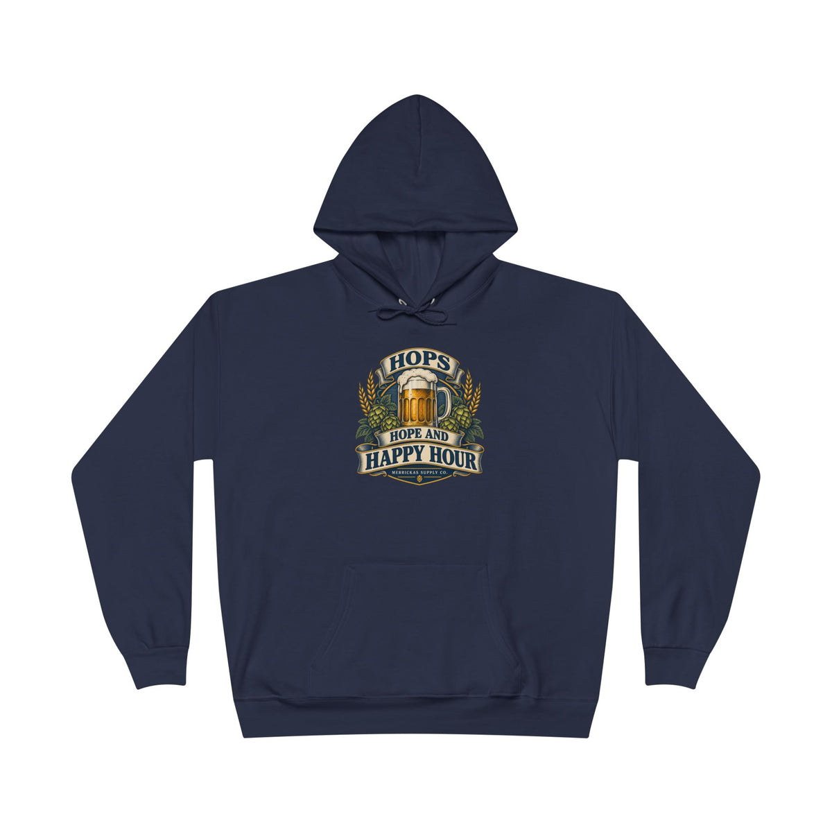 Hops Hope And Happy Hour Heavyweight Hoodie