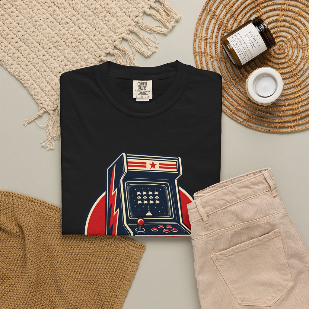 Level Up Game On Garment-Dyed Tee