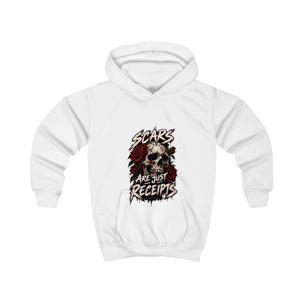 Scars Are Just Receipts Kids' Hoodie