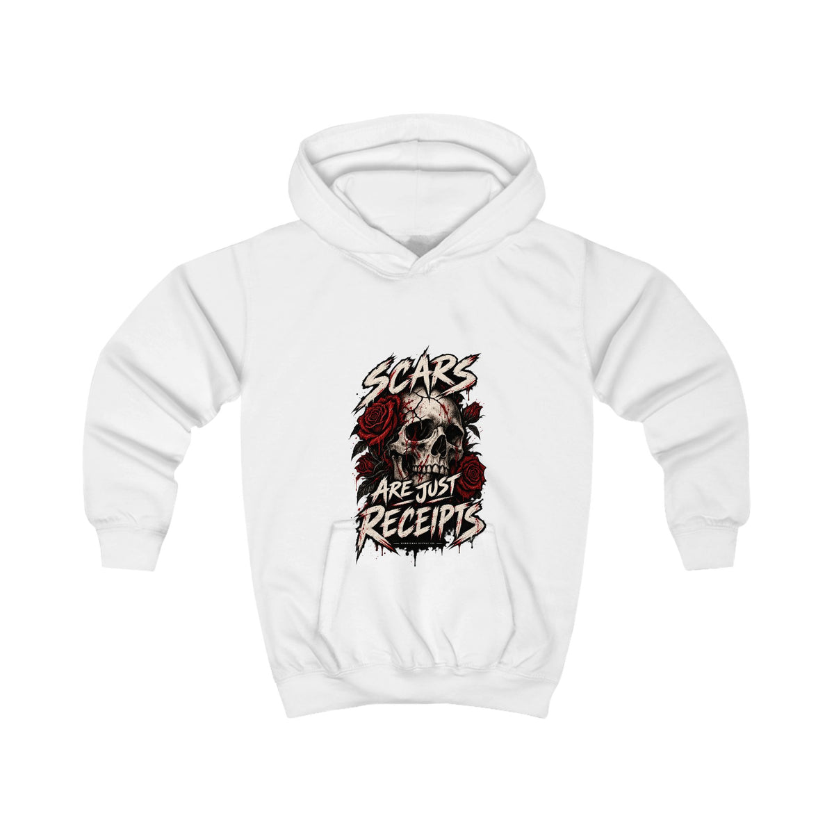 Scars Are Just Receipts Kids' Hoodie