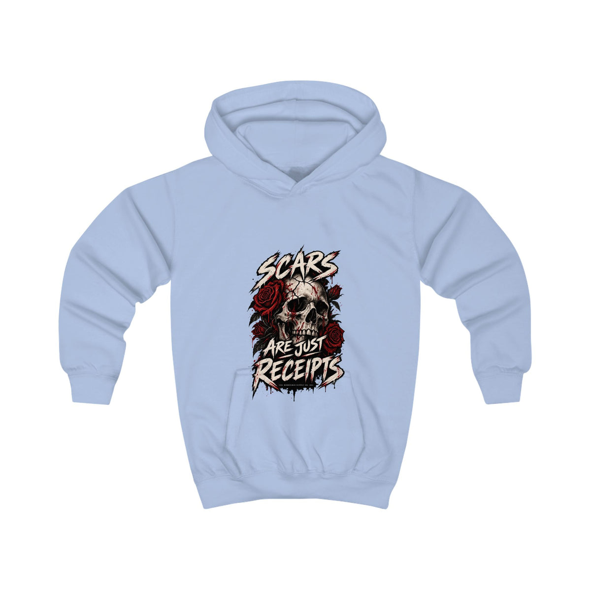 Scars Are Just Receipts Kids' Hoodie