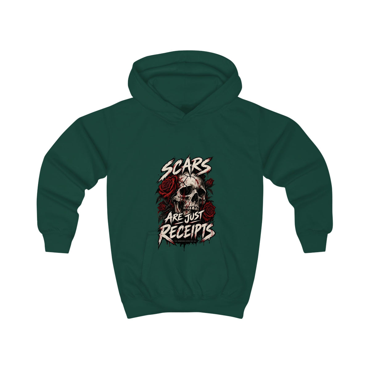 Scars Are Just Receipts Kids' Hoodie