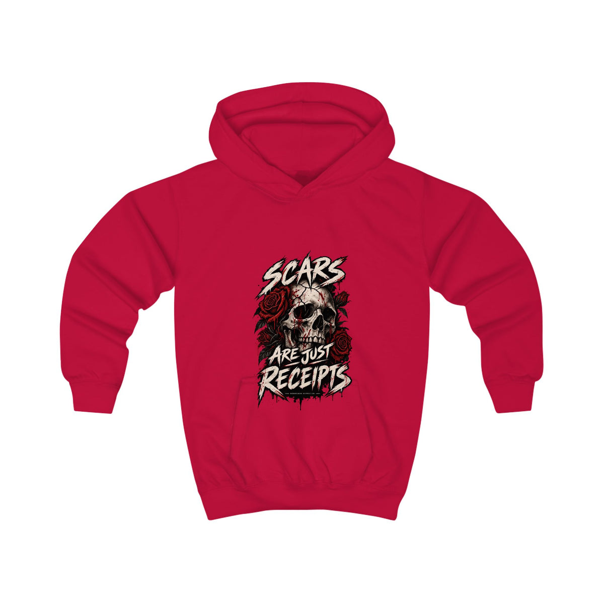 Scars Are Just Receipts Kids' Hoodie